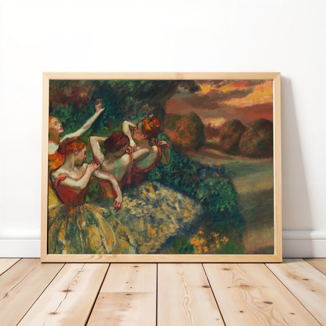 Fyra dansare, Degas Art Poster (Skapare uppladdad)