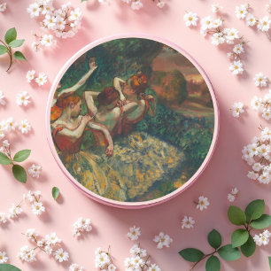 Fyra dansare, Degas Art Runt Klistermärke