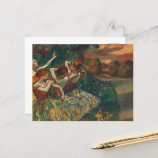 Fyra dansare, Degas Art Vykort