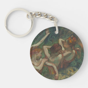 Fyra dansare, tryckmålning, Edgar Degas