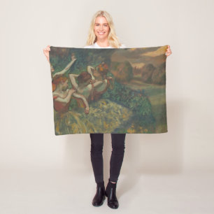 Fyra dansare, tryckmålning, Edgar Degas Fleecefilt