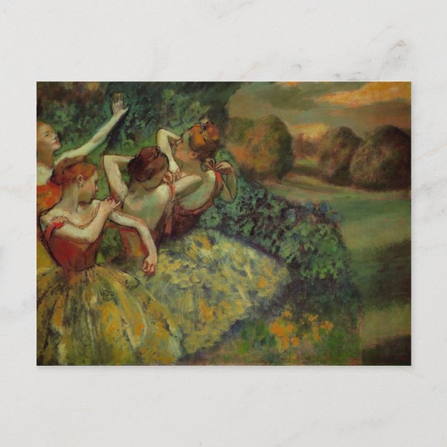 Fyra dansare vykort (Framsida)