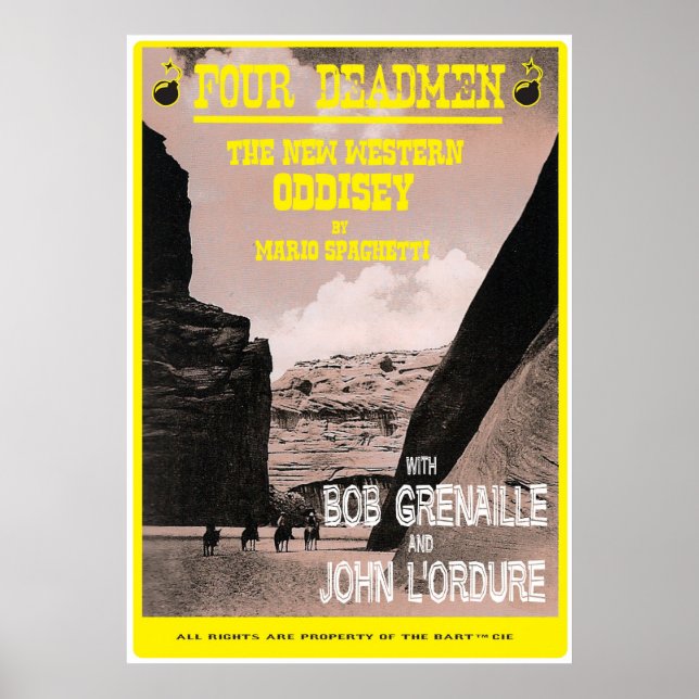 Fyra döda Manar Poster (Framsidan)