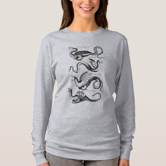Fyra drakmer medeleval tee shirt (Framsida)