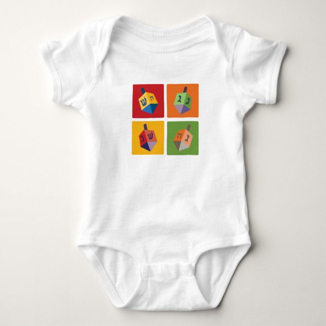 Fyra Dreidels T Shirt (Framsida)