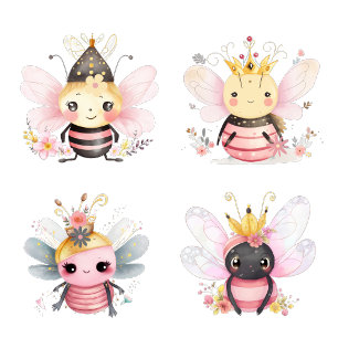 Fyra drottningar Bees under våren T Shirt