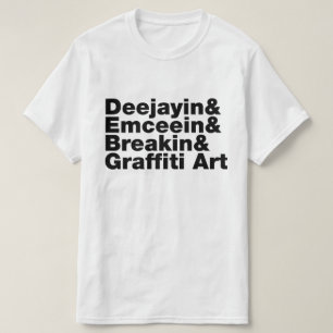 Fyra element av hip hop tee
