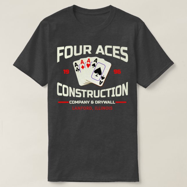 Fyra Ess Construction Co från Roseanne T Shirt (Design framsida)