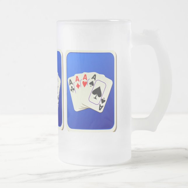 Fyra Ess fryst glas Mugg (Höger)