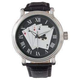 Fyra Ess-kort Wrist Watch Armbandsur