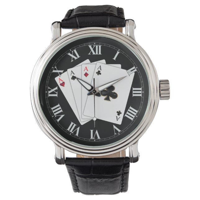 Fyra Ess-kort Wrist Watch Armbandsur (Framsida)