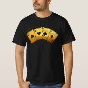 Fyra Ess Poker Pro Lucky Player Winner Costume Ha T Shirt