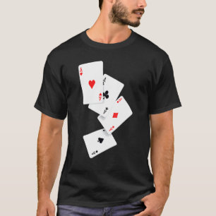 Fyra Ess Poker Pro Lucky Player Winner Costume Ha T Shirt