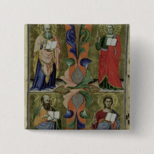 Fyra Evangelists, 14th århundrade (vellängpapper Knapp