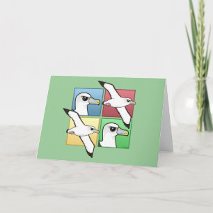 Fyra Färg Albatross Kort