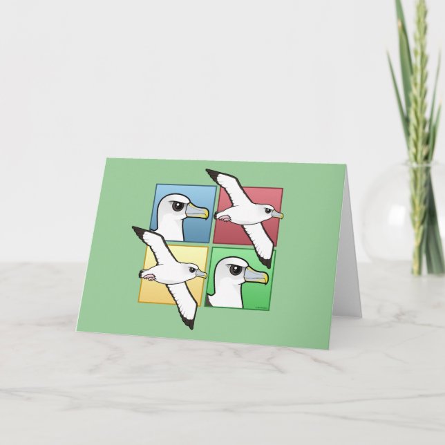Fyra Färg Albatross Kort (Framsida)