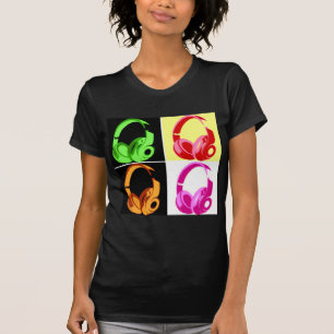 Fyra Färg-hörlursstolpar, Mobila T-shirt