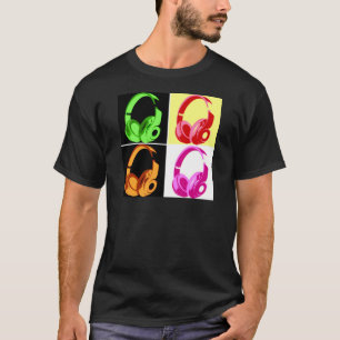Fyra Färg-hörlursstolpar, Mobila Tee