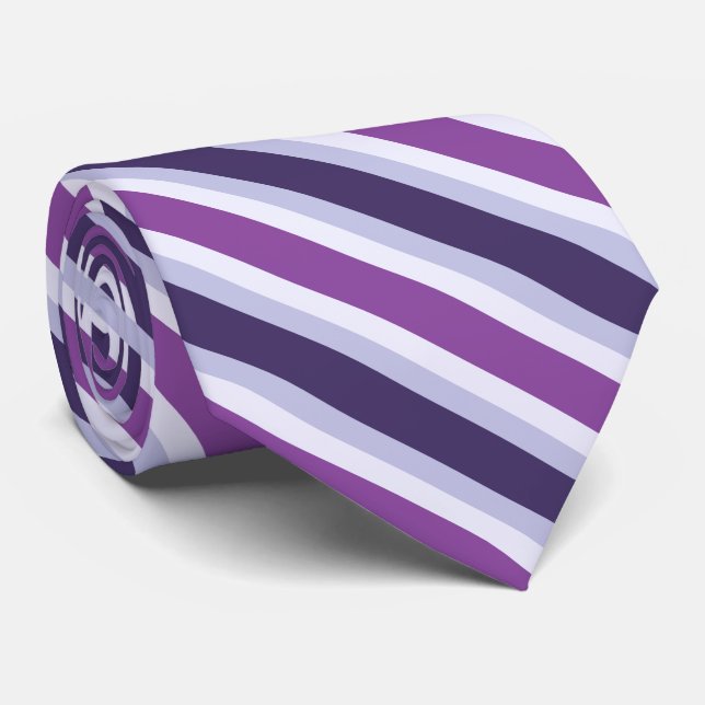 Fyra Färg-kombinationer - Blue Violet Lila Lavende Slips (Rullad)