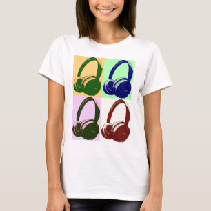 Fyra Färg-konsthögtalare T-shirt