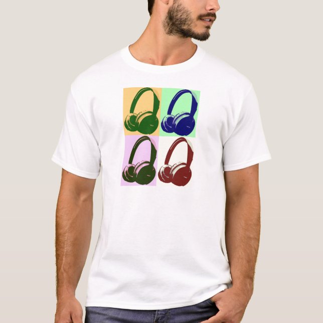 Fyra Färg-konsthögtalare Tee Shirt (Framsida)