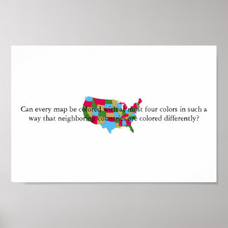Fyra Färg Theorem Poster