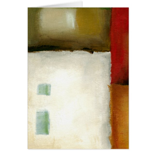 Fyra färgade rektanglar efter Chariklia Zarris Hälsningskort (Framsidan)