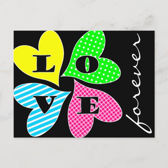 Fyra Färgader Helg Vykort (Framsida)