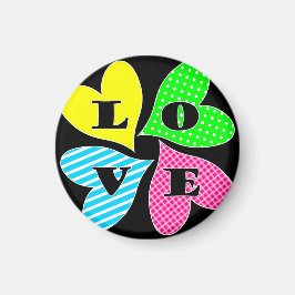 Fyra Färgader Magnet