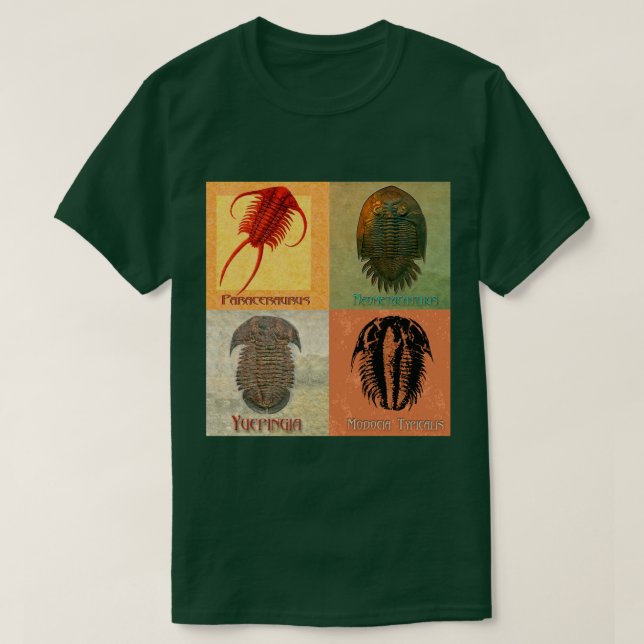 Fyra filmtrilobitmontage t shirt (Design framsida)