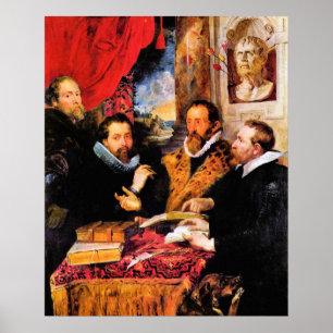Fyra filosofer av Paul Rubens Poster