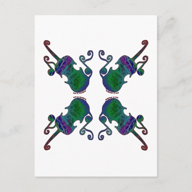 FYRA FINARE FIDDLES VYKORT (Framsida)