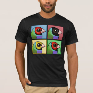 Fyra finkar av Färg Gouldian T-shirt