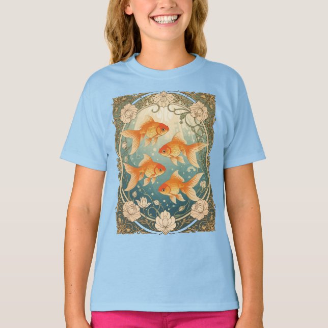 Fyra fiskar av Nowruz T Shirt (Framsida)