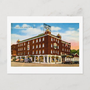 Fyra Flaggor Hotel, Niles, Michigan Vykort