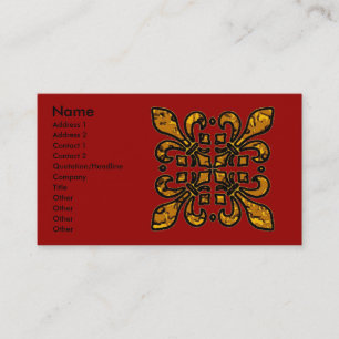 Fyra Fleur De Lis Visitkort