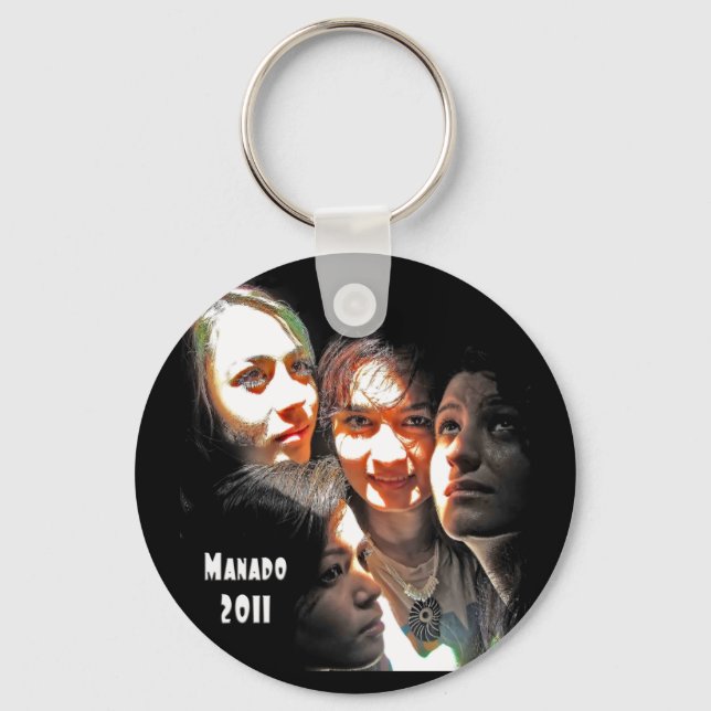 Fyra flickor i Manado Nyckelring (Framsida)