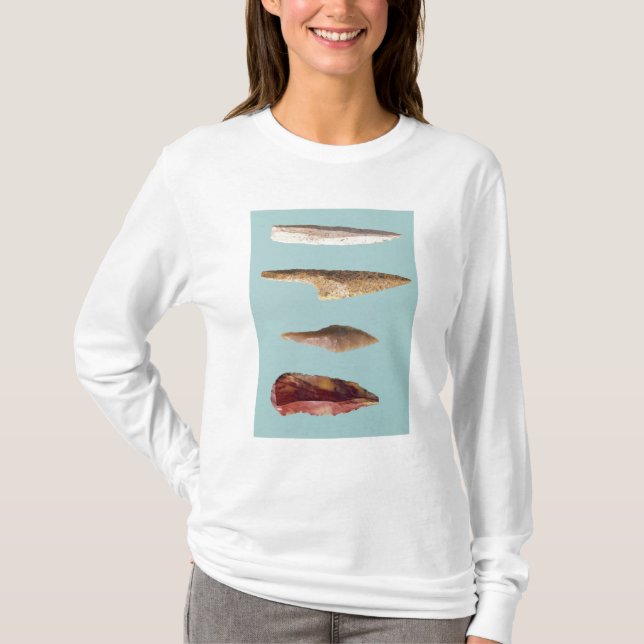 Fyra flintaverktyg tee shirt (Framsida)