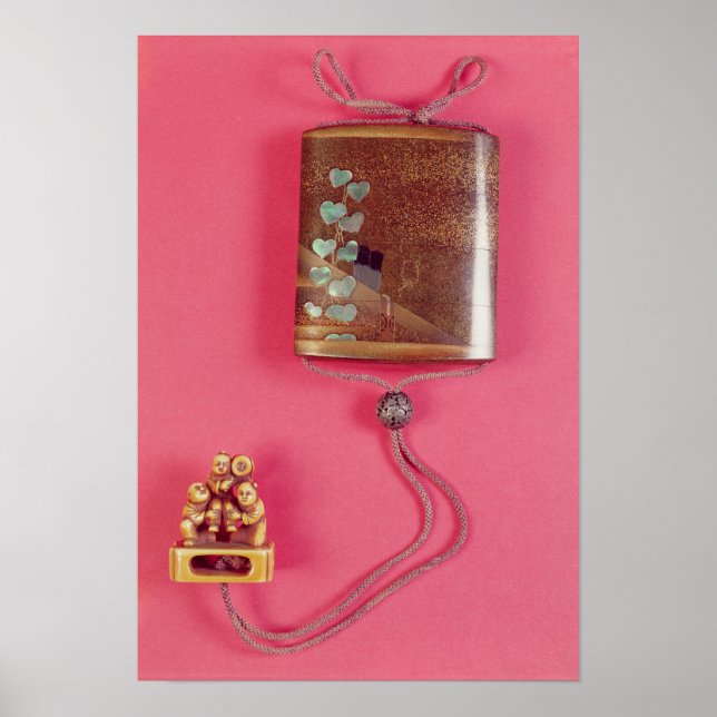 Fyra fodral inro poster (Framsidan)