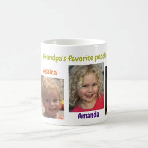 Fyra foto kaffemugg