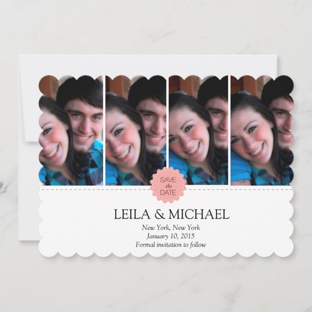 fyra fotobildrutor spara datumet (Framsida)