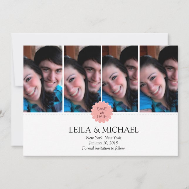 fyra fotobildrutor spara datumet (Framsida)