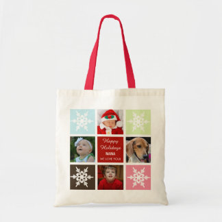 fyra fotokollage Mod fotopåse Tygkasse