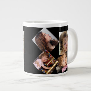 Fyra fotokollationsmall jumbo mugg
