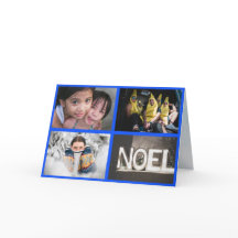 Fyra foton blå gräns-jul - nyår