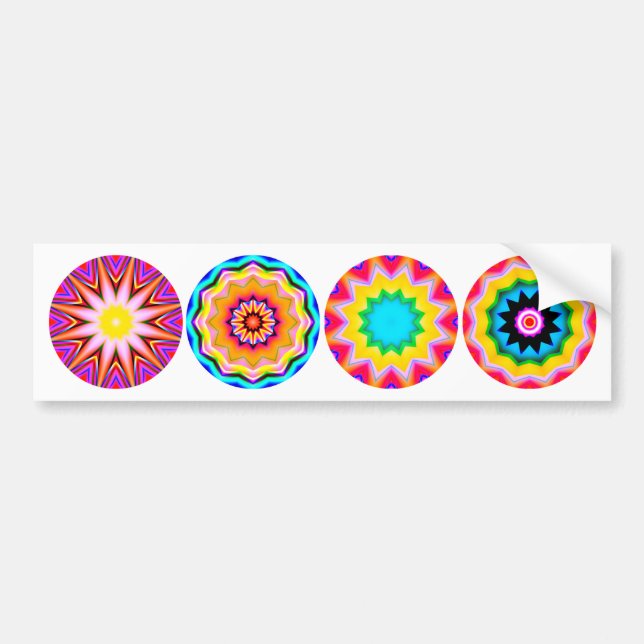 Fyra franska mandalas 02 bildekal (Framsidan)