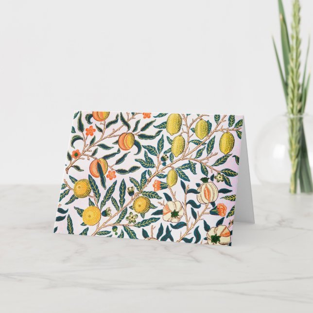 Fyra frukter, William Morris Kort (Framsida)