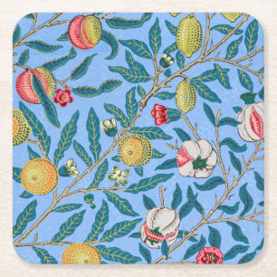 Fyra frukter, William Morris Underlägg Papper Kvadrat
