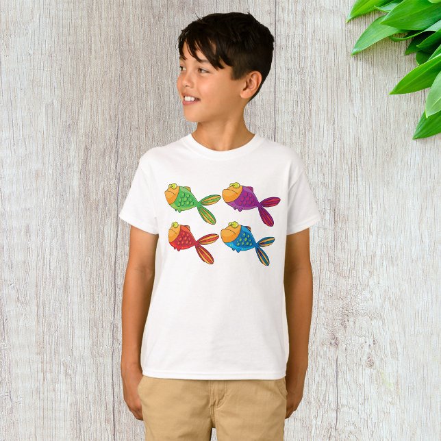 Fyra Funny Fish T-Shirt (Skapare uppladdad)