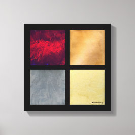 Fyra fyrkanter 001 canvastryck